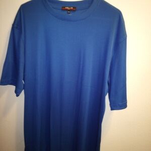 Men's Blue Silky T-Shirt